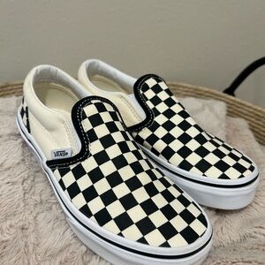 Boys checked Vans size 2. New.